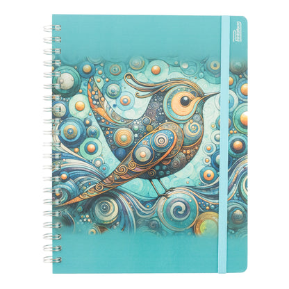 Libreta Profesional Universitaria Aves, pasta dura, 200h