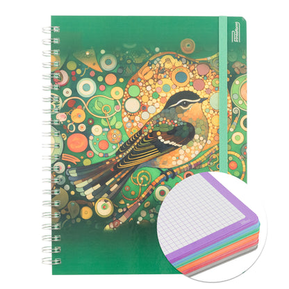 Libreta Profesional Universitaria Aves, pasta dura, 200h