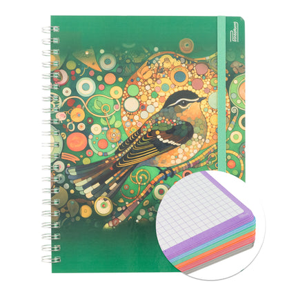 Libreta Profesional Universitaria Aves, pasta dura, 200h