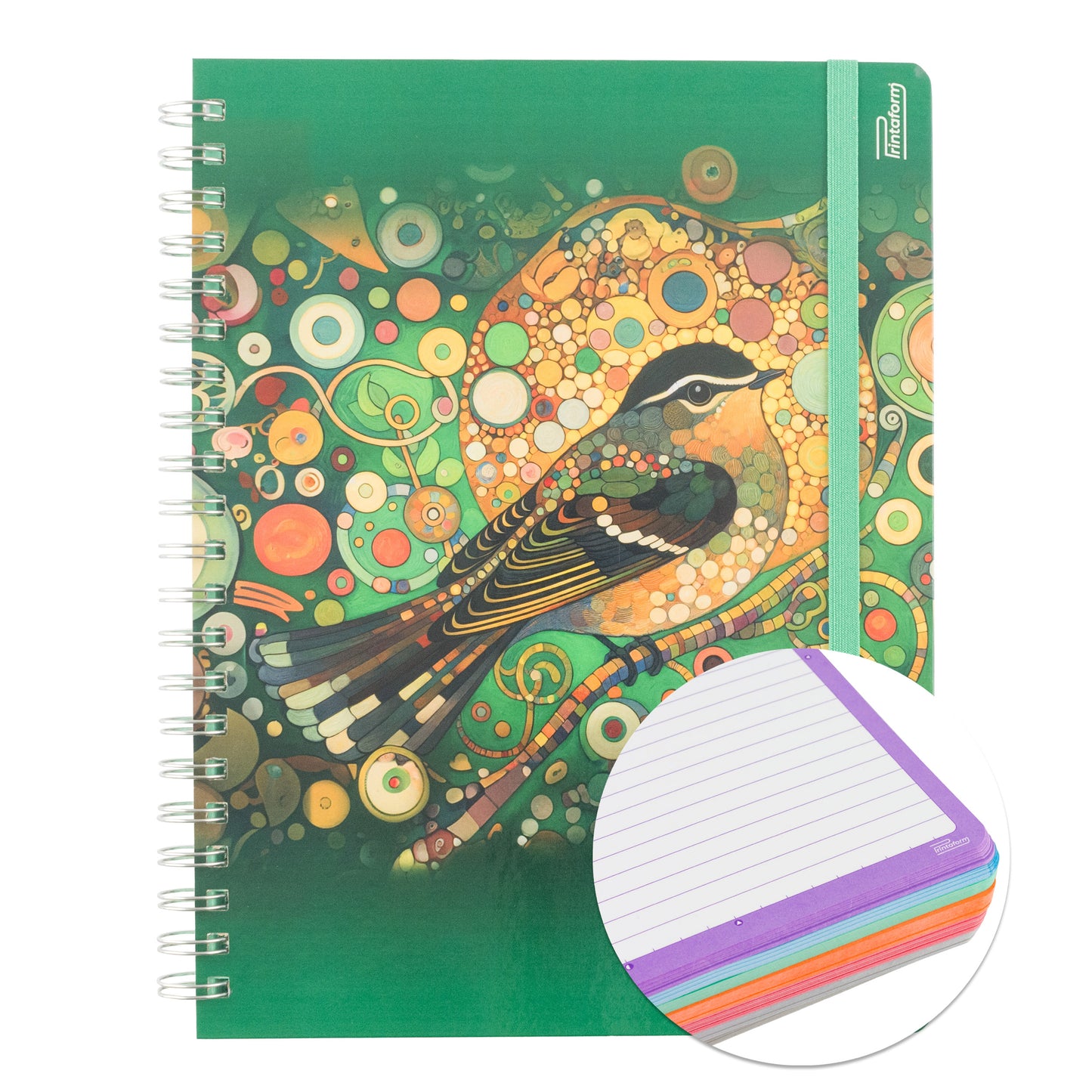 Libreta Profesional Universitaria Aves, pasta dura, 200h