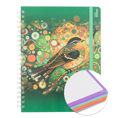 Libreta Profesional Universitaria Aves, pasta dura, 200h
