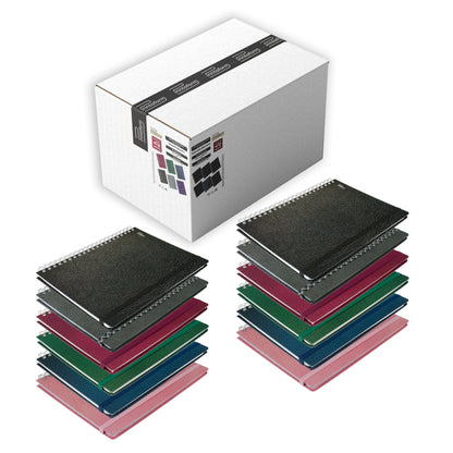 Caja de Libretas Profesional 100h, 12 piezas, pasta dura