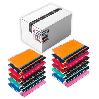 Caja de Libretas Profesional 100h, 12 piezas, pasta dura