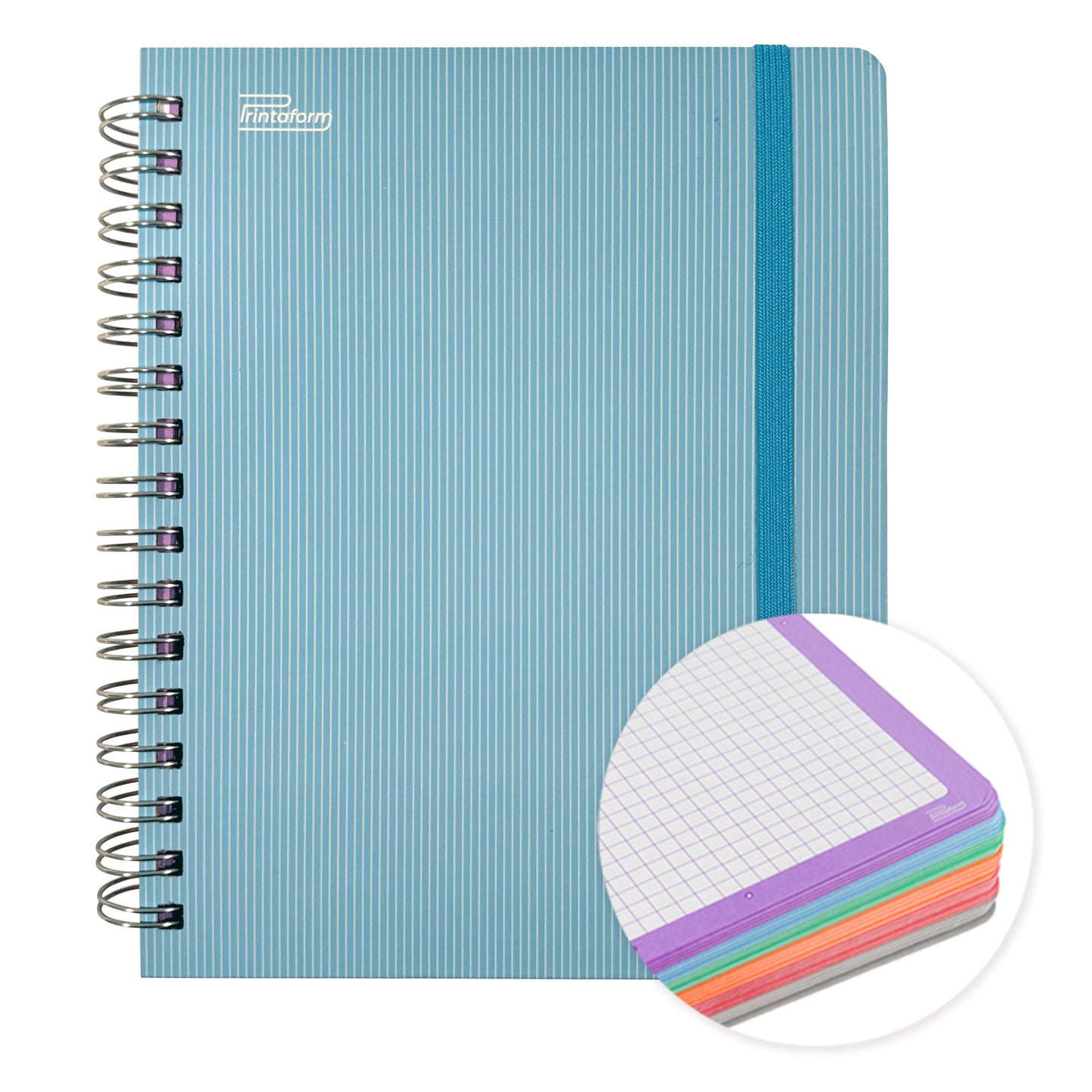 Libreta Universitaria Arcoiris Pastel book, 200 hojas