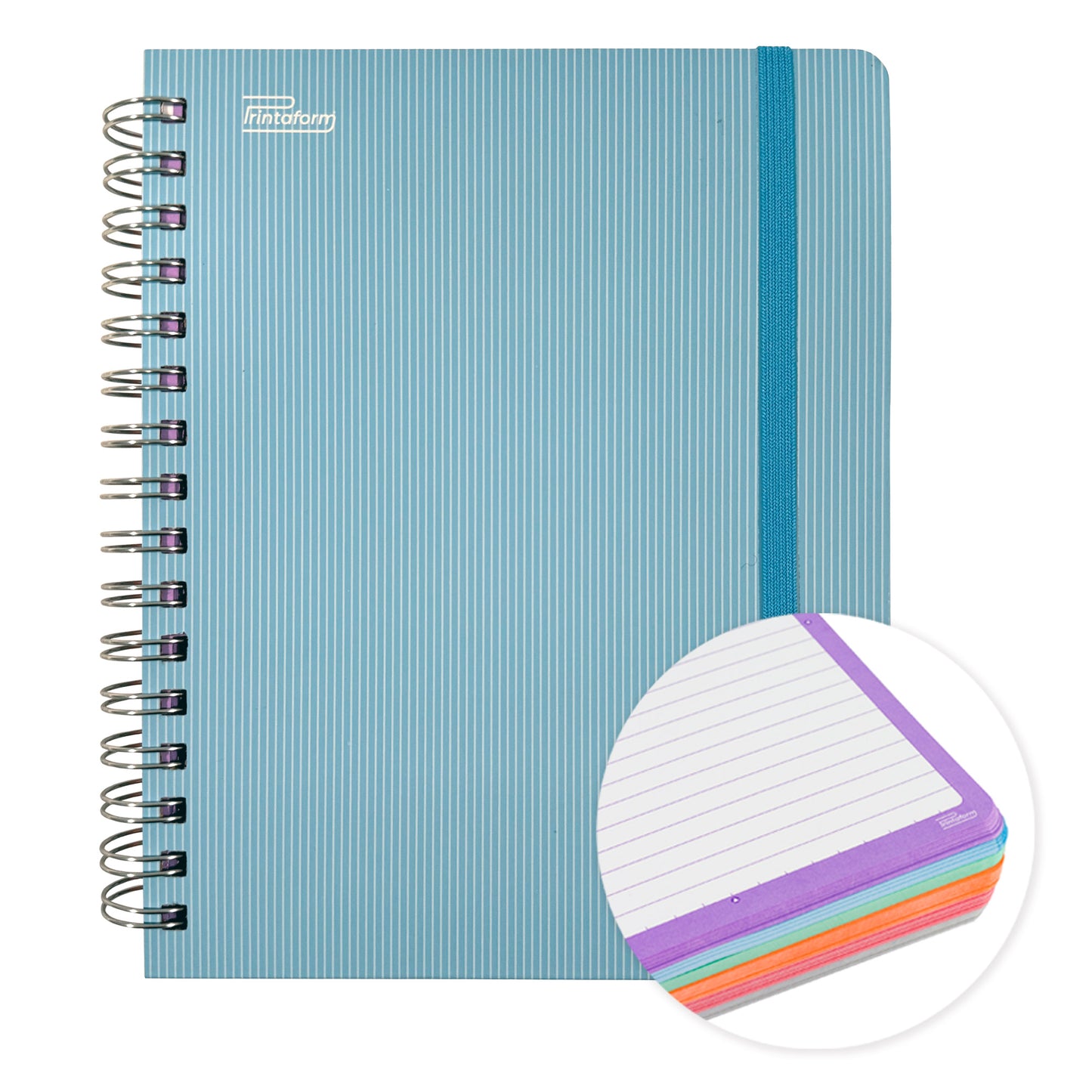 Libreta Universitaria Arcoiris Pastel book, 200 hojas