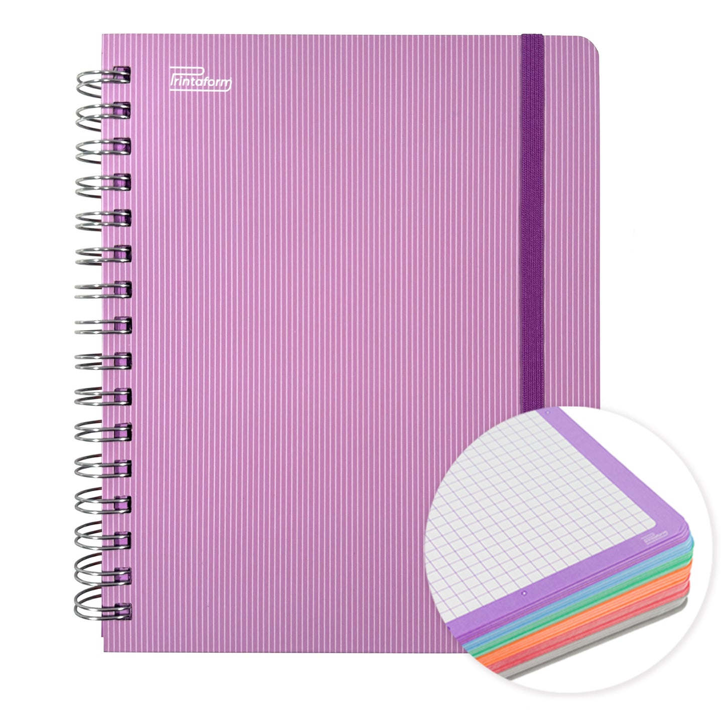 Libreta Universitaria Arcoiris Pastel book, 200 hojas