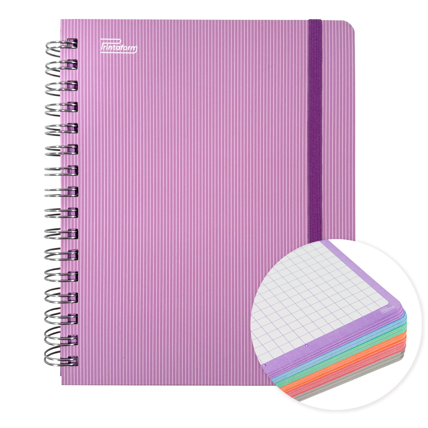 Libreta Universitaria Arcoiris Pastel book, 200 hojas