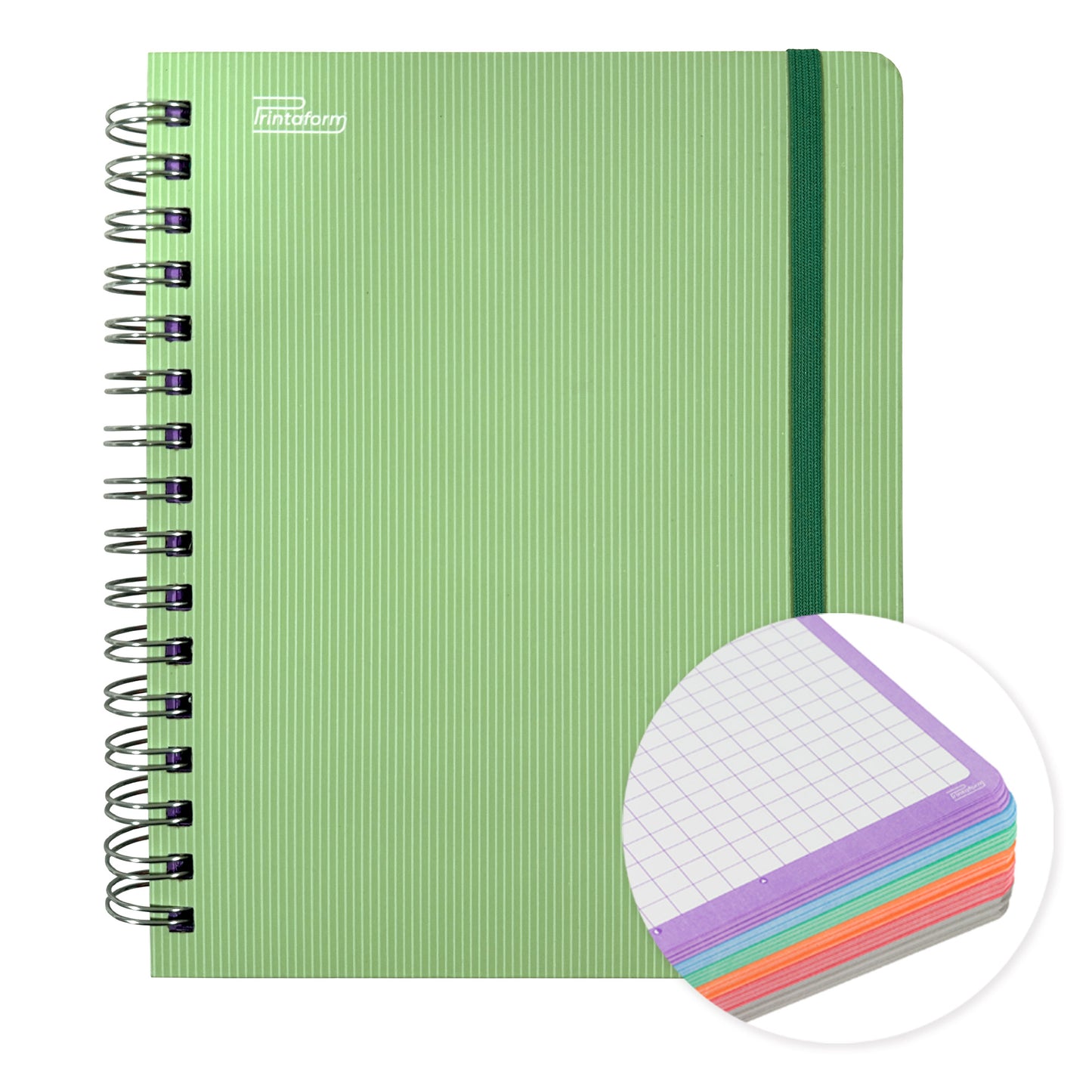 Libreta Universitaria Arcoiris Pastel book, 200 hojas