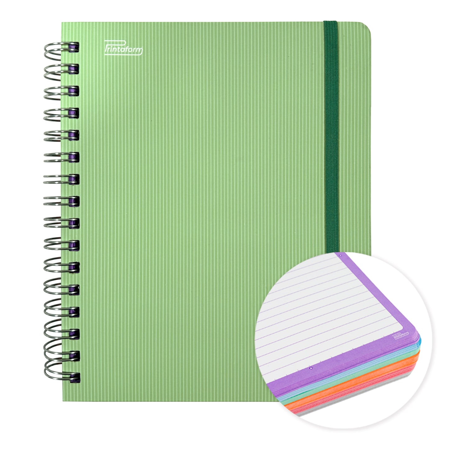 Libreta Universitaria Arcoiris Pastel book, 200 hojas