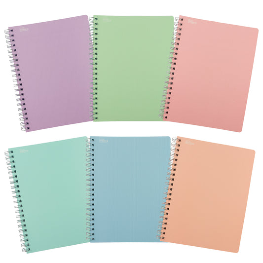 Libreta Multicolor Profesional Pastel Semirrigida, 100 hojas