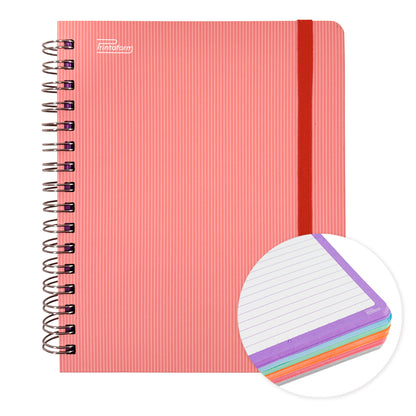 Libreta Universitaria Arcoiris Pastel book, 200 hojas