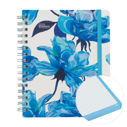 Libreta Floral Book pasta dura, 100 hojas