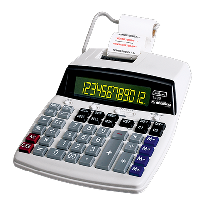 Calculadora escritorio c/impresora, mod. 1422