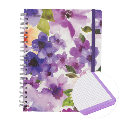 Libreta Floral Profesional pasta dura,100 hojas