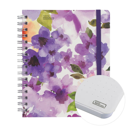 Libreta Floral Book pasta dura, 100 hojas