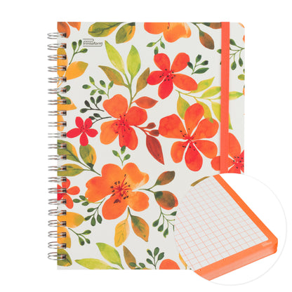 Libreta Floral Profesional pasta dura,100 hojas