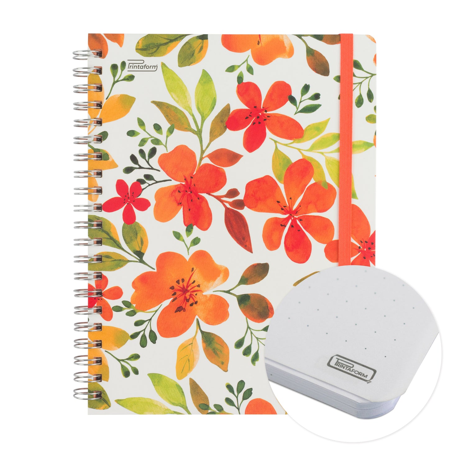 Libreta Floral Profesional pasta dura,100 hojas