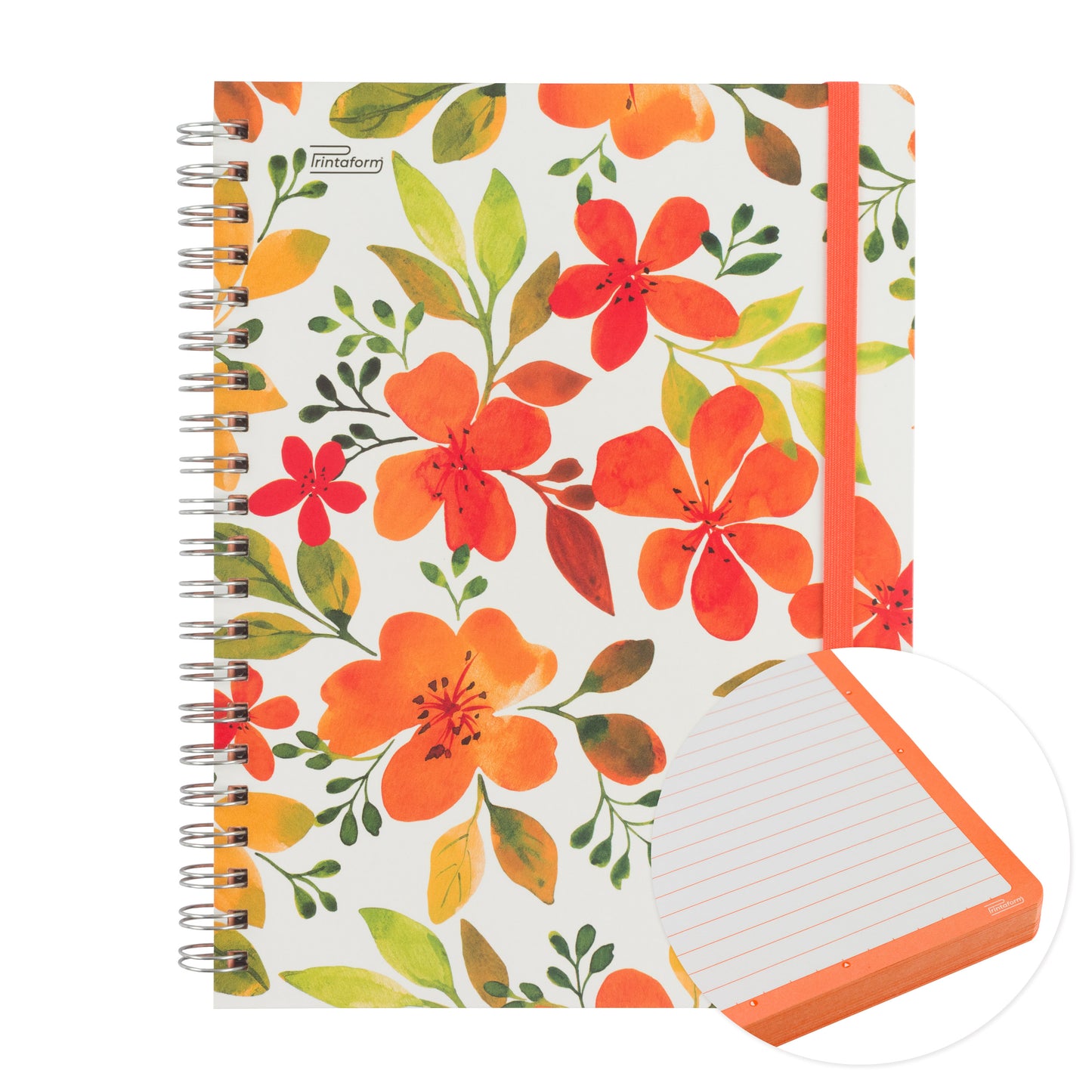 Libreta Floral Profesional pasta dura,100 hojas