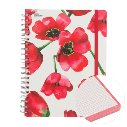 Libreta Floral Profesional pasta dura,100 hojas