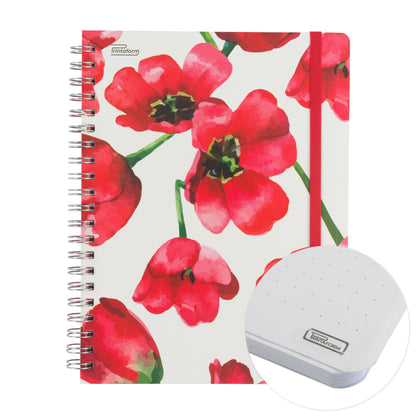 Libreta Floral Profesional pasta dura,100 hojas