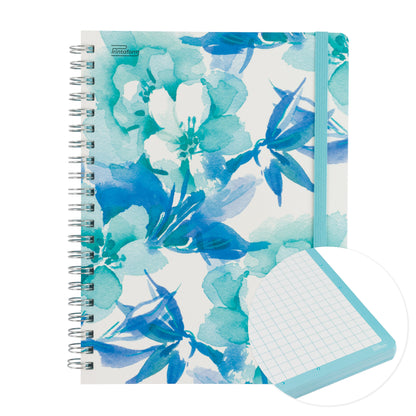 Libreta Floral Profesional pasta dura,100 hojas