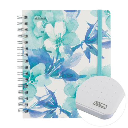 Libreta Floral Book pasta dura, 100 hojas