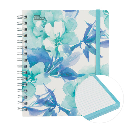 Libreta Floral Book pasta dura, 100 hojas