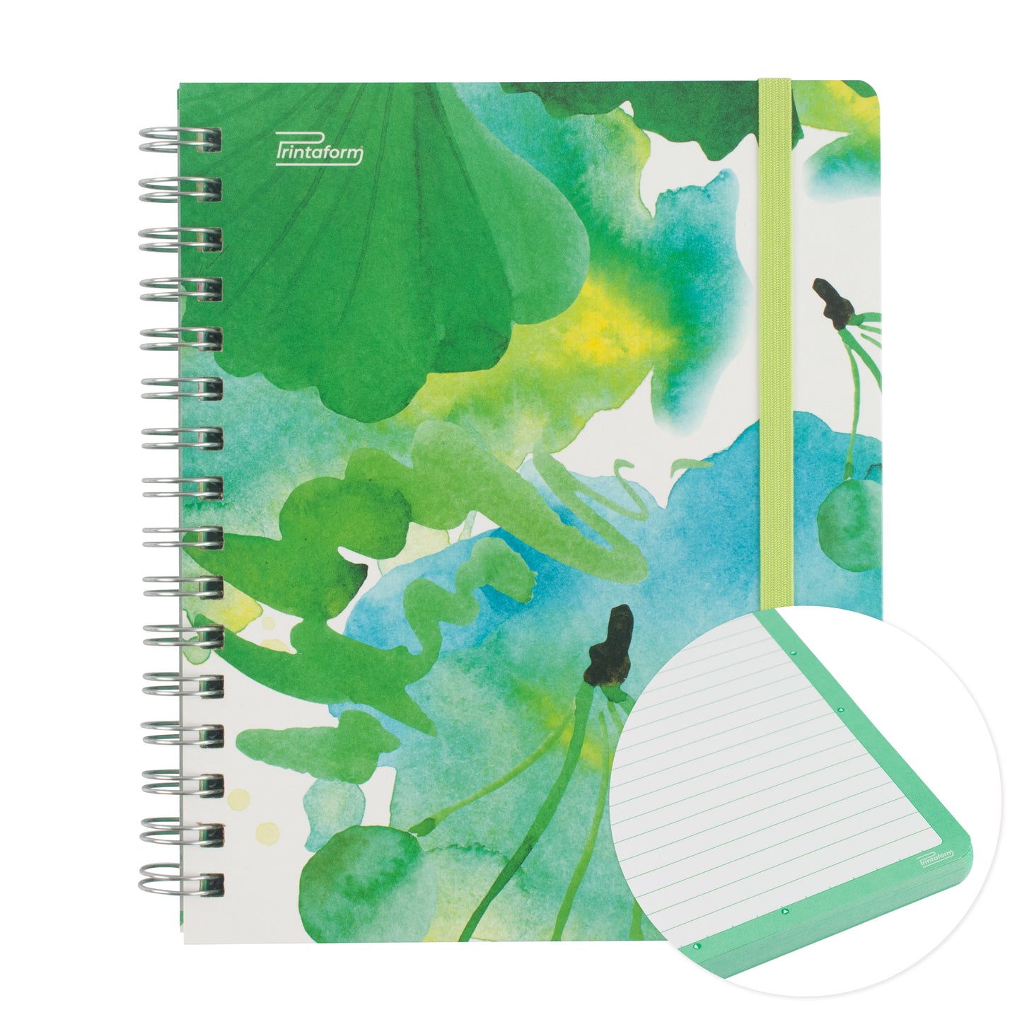 Libreta Floral Book pasta dura, 100 hojas