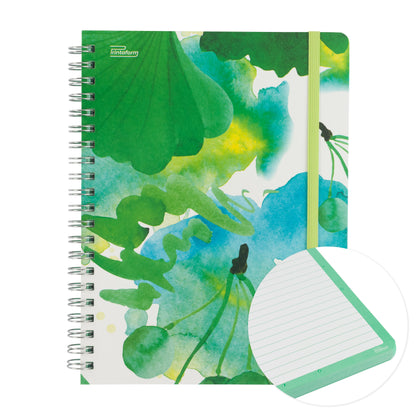 Libreta Floral Profesional pasta dura,100 hojas