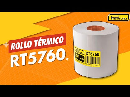 Rollo Térmico 56mm x 54m, RT5760