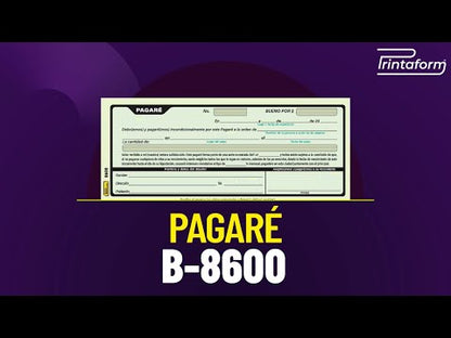 Pagaré B-8600 (Pq. 3 blocks)