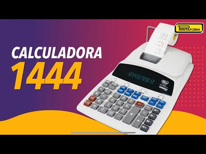 Calculadora escritorio c/impresora, mod. 1444